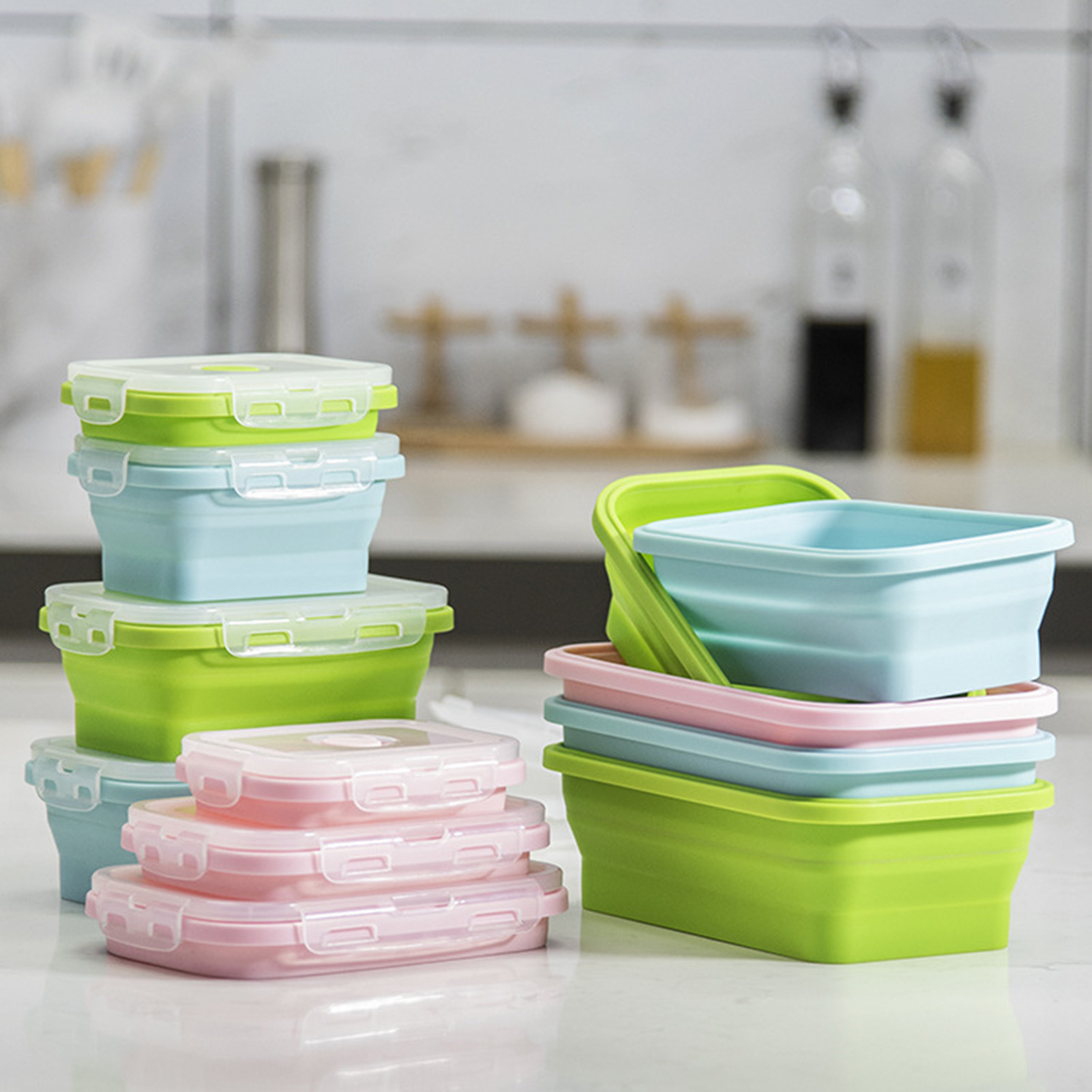 Food Storage Silicone - Silicone Lunch Box Food Grade Foldable