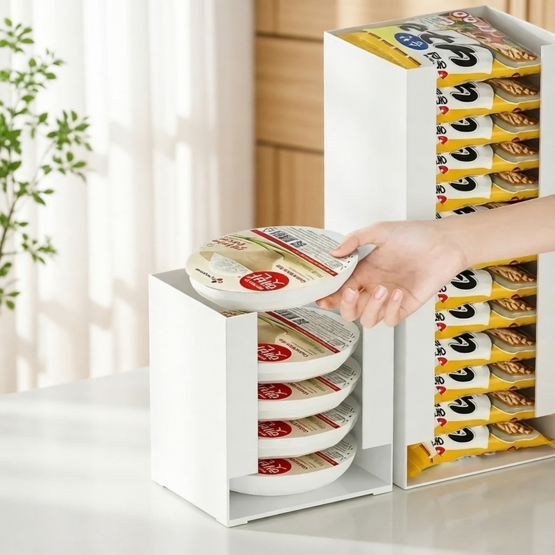 Food Storage Pantry - Stackable Kitchen Organizer for Instant Noodle