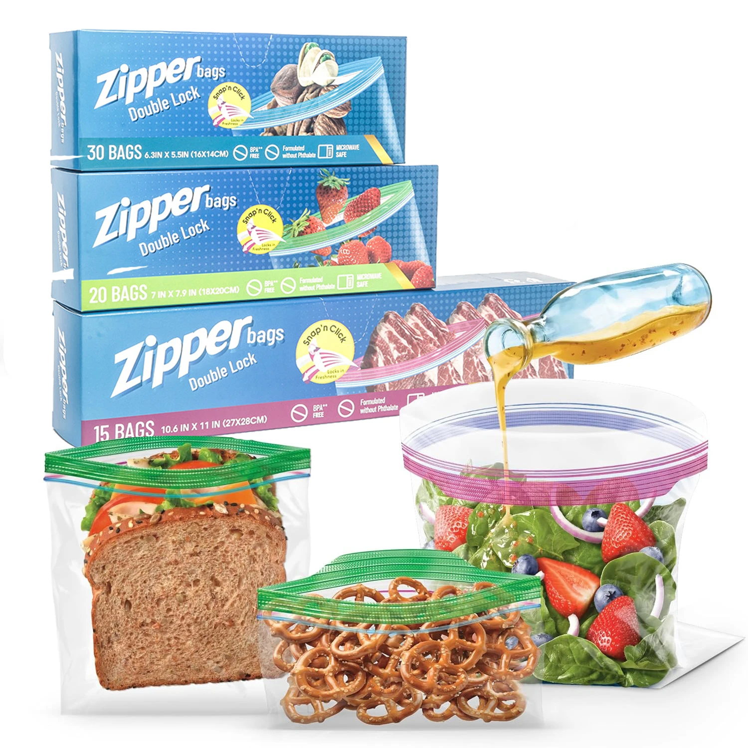 Food Storage Ziploc - Ziploc Snack Bags Food Storage Bags