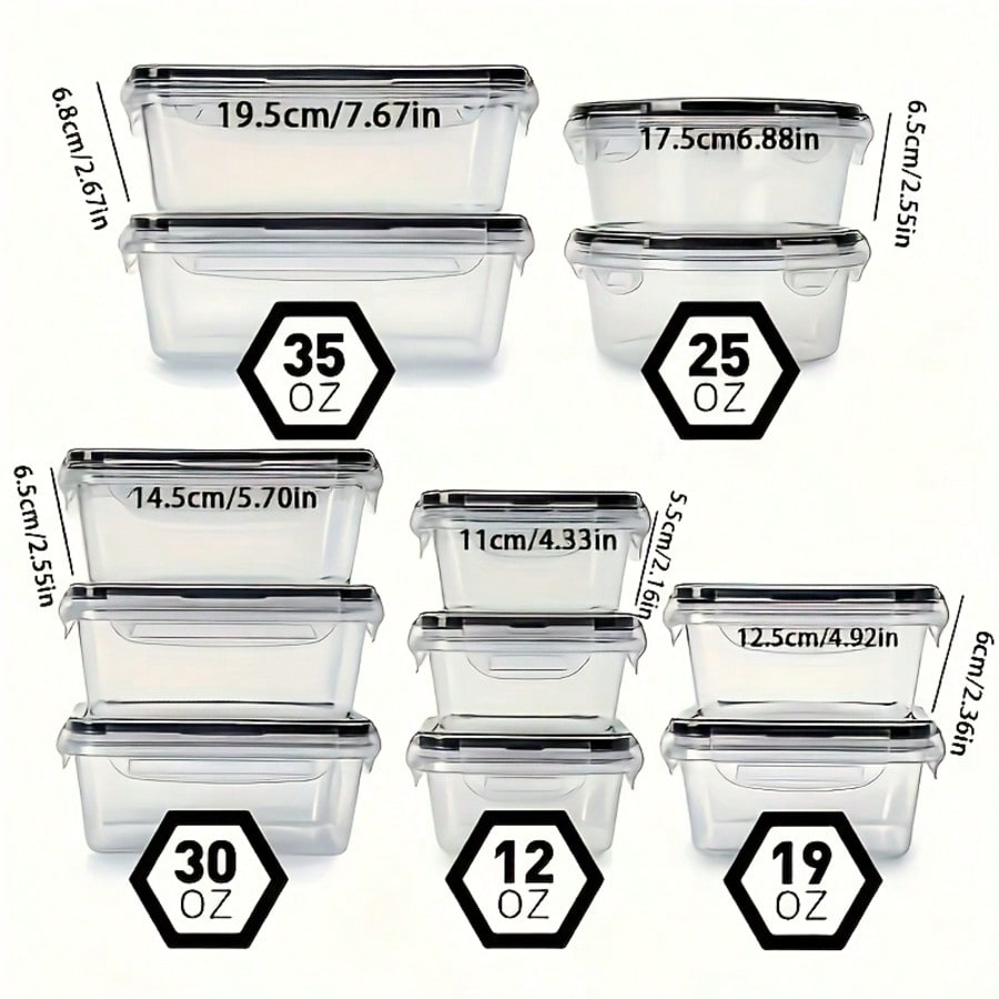 24 Pack Food Storage Container - Food Storage Pantry recension och pris