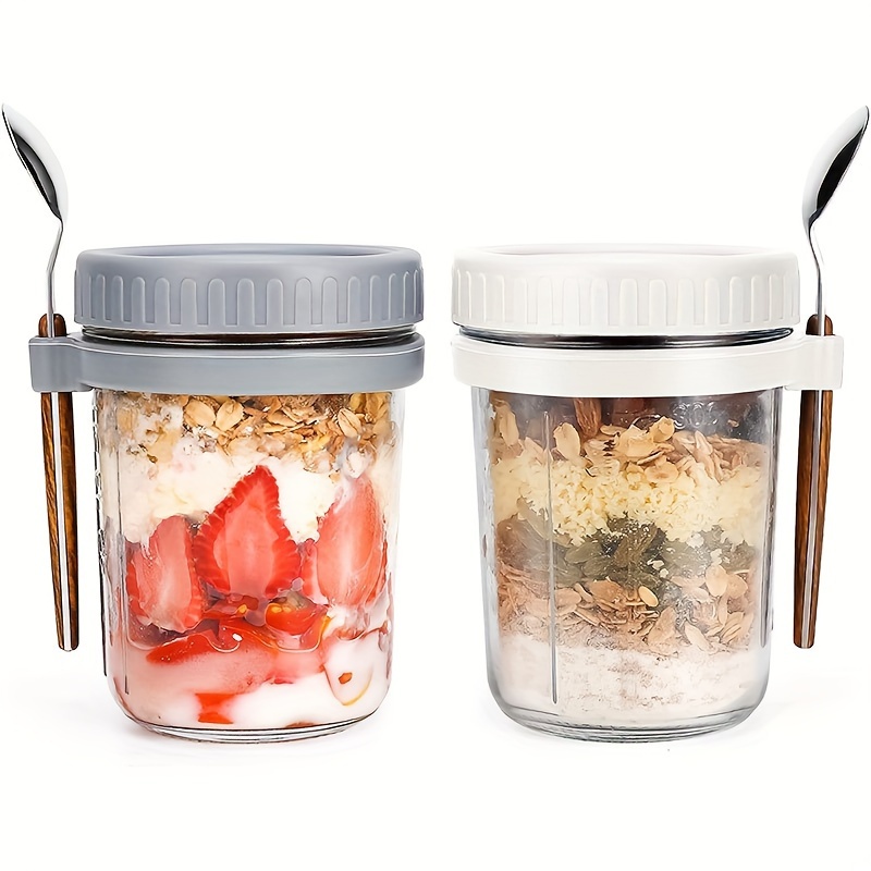 1pc/2pcs Glass Oatmeal Cup, Ov - Food Storage Set Glass recension och pris