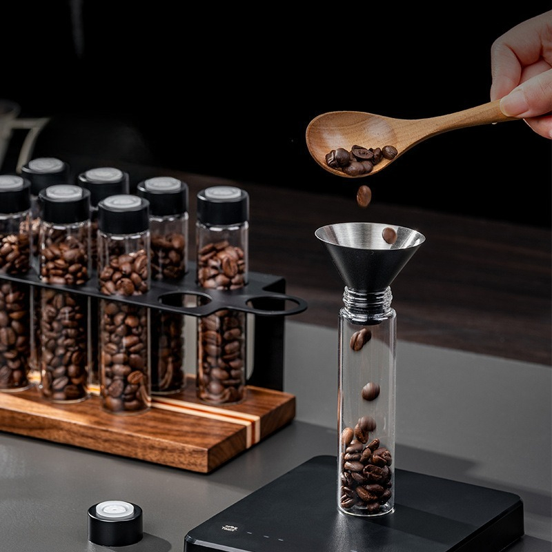JUSTINLAU Glass Coffee Bean St - Food Storage For Room recension och pris