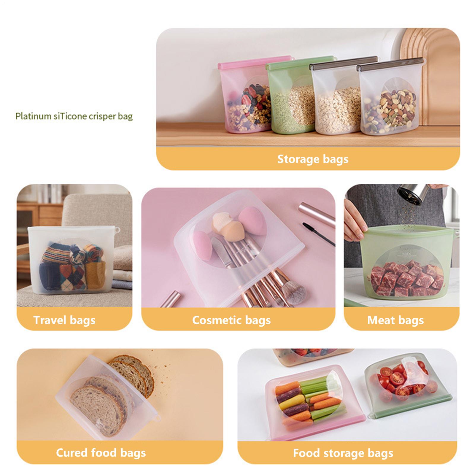 Reusable Food Storage Bags 100 - Food Storage Ziploc recension och pris