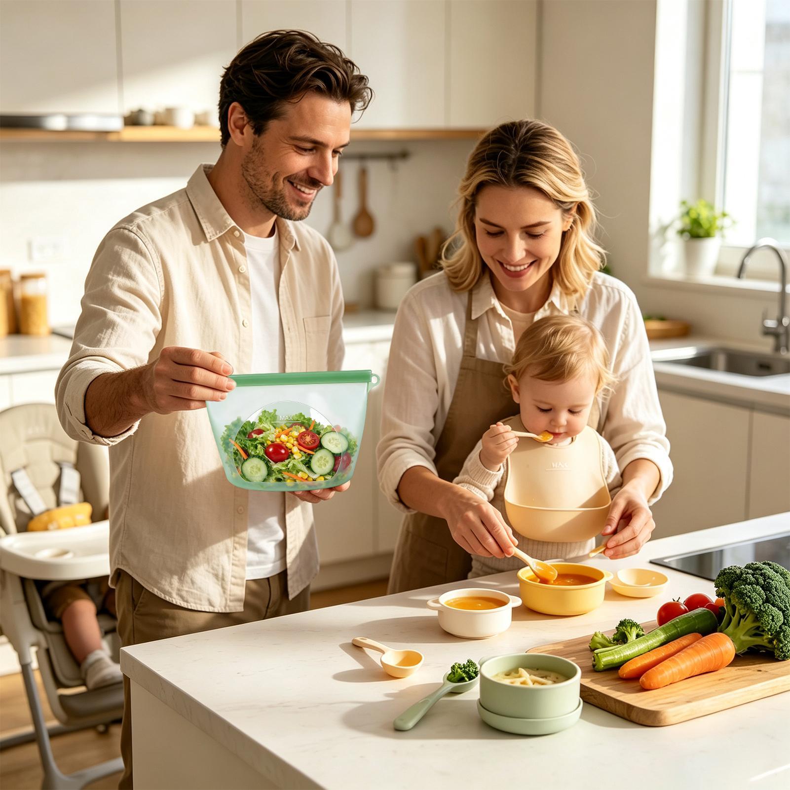 Reusable Food Storage Bags 100 - Food Storage Ziploc recension och pris
