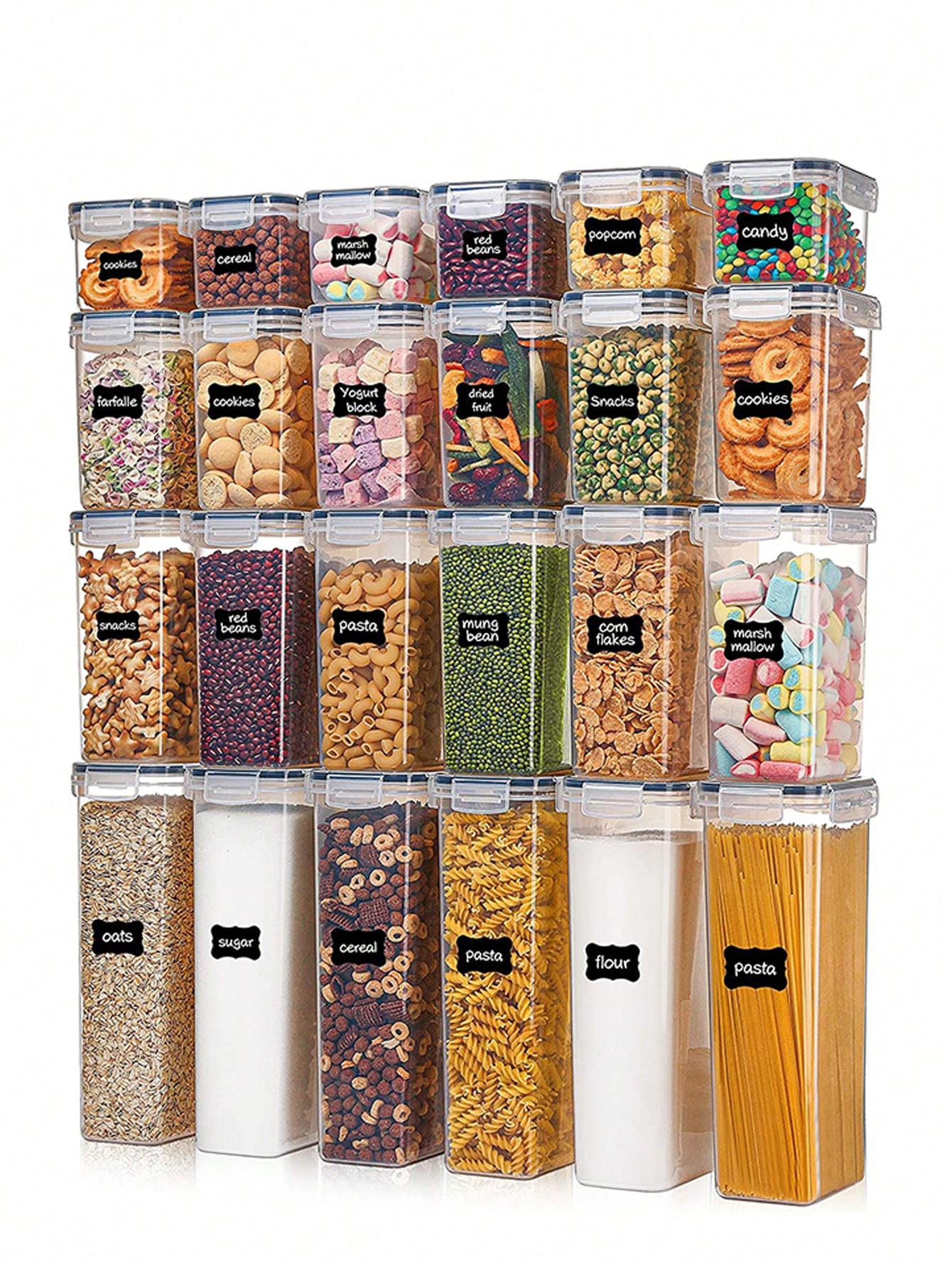 48pcs Airtight Food Storage Co - Food Storage Pantry recension och pris