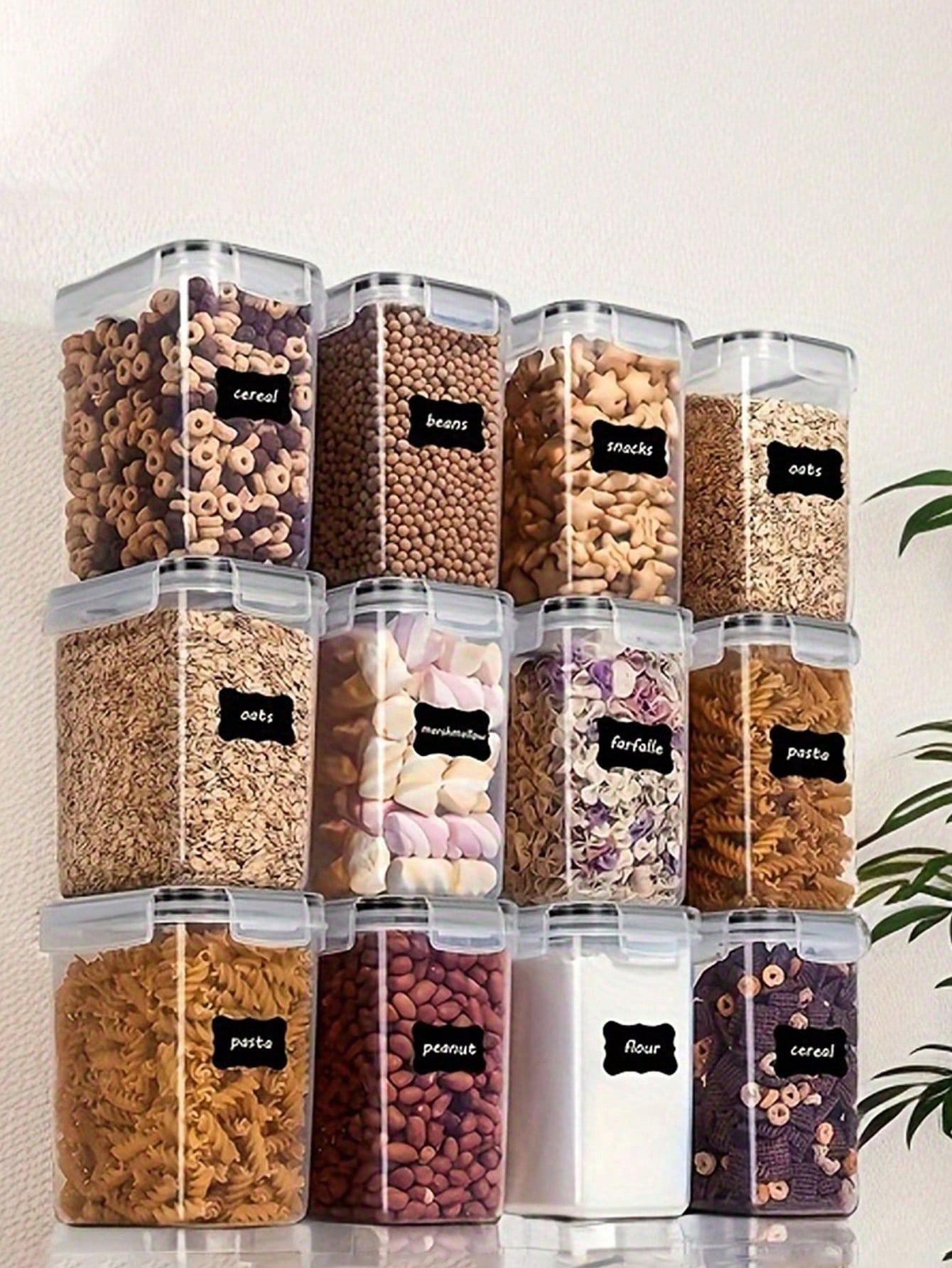 48pcs Airtight Food Storage Co - Food Storage Pantry recension och pris
