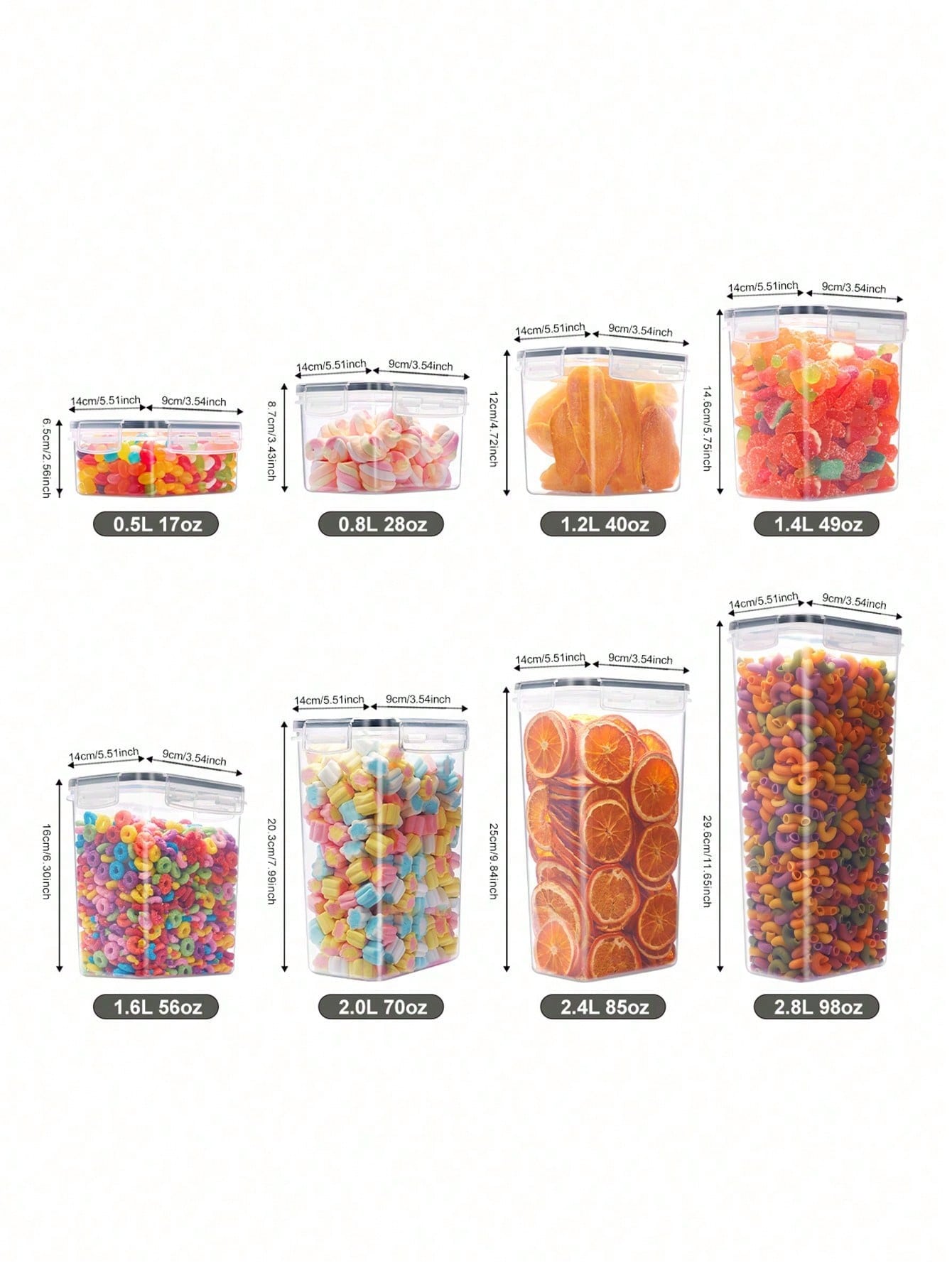 48pcs Airtight Food Storage Co - Food Storage Pantry recension och pris