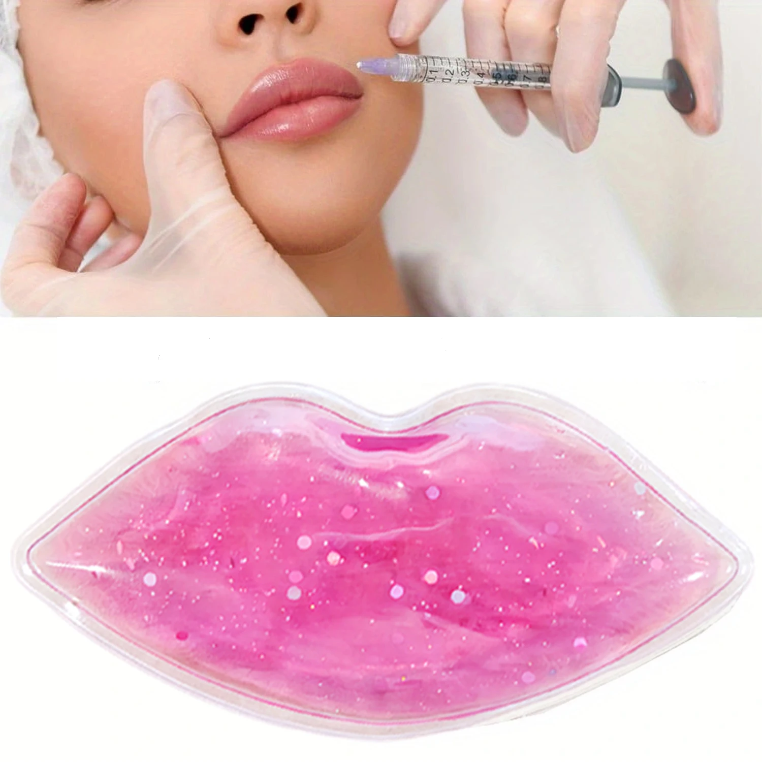 1-6PCS Big Size Lip Ice Pack H - Cold Pack Ice Gel recension och pris