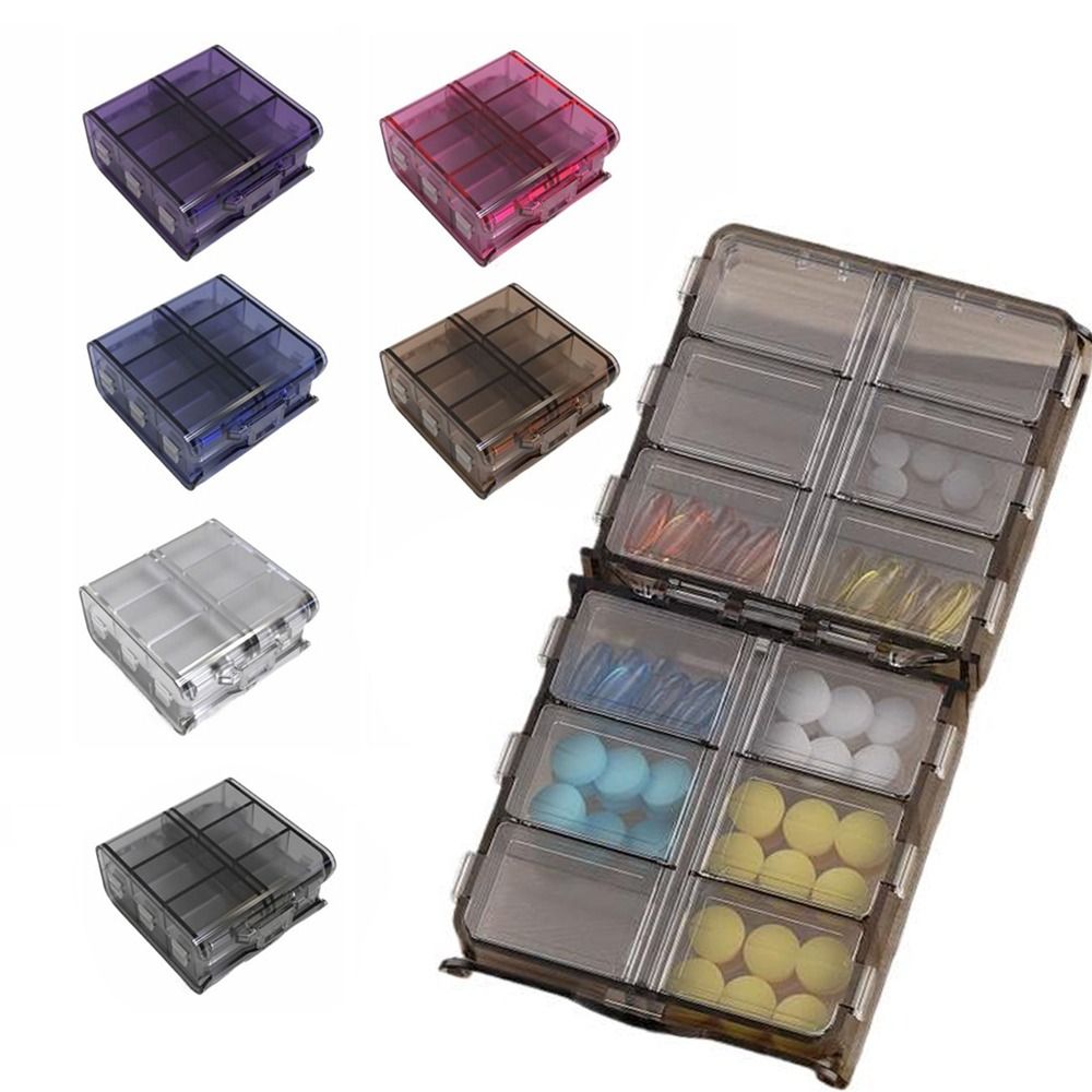 12 Grids Pill Dispenser Box Do - Food Storage Large Plastic Containers recension och pris
