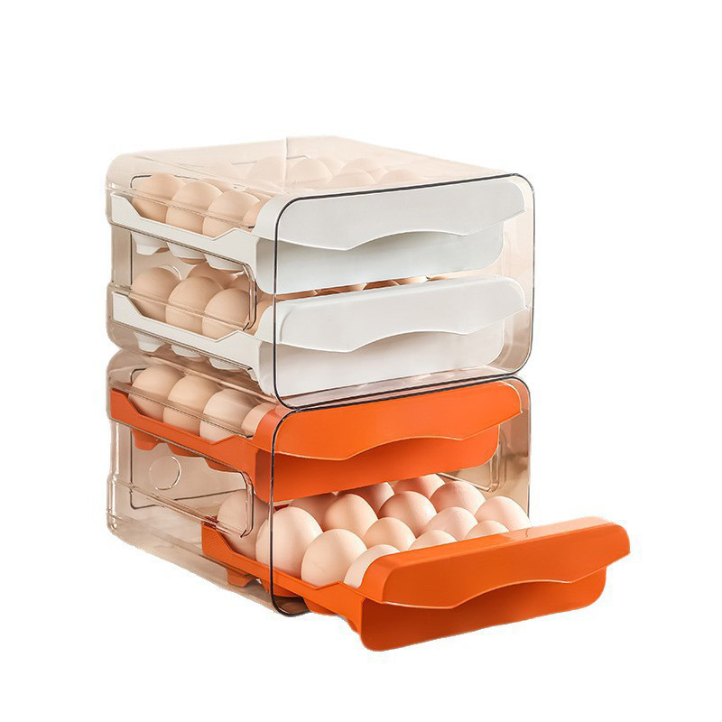 Double Layer Egg Storage Box w - Food Storage Large Plastic Containers recension och pris