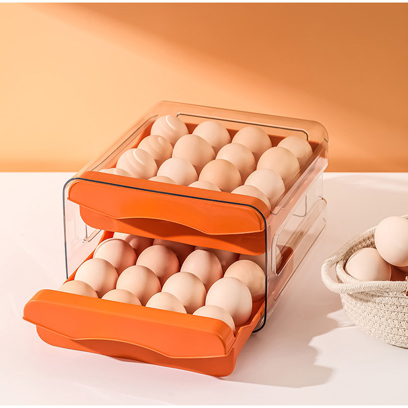 Double Layer Egg Storage Box w - Food Storage Large Plastic Containers recension och pris