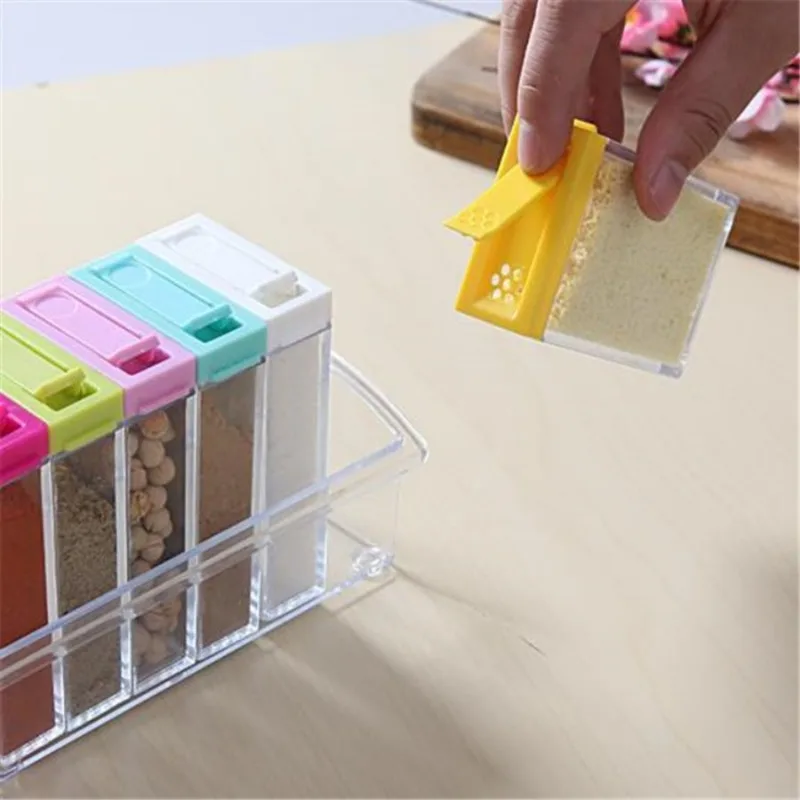 Transparent Seasoning Six Grid - Food Storage For Room recension och pris