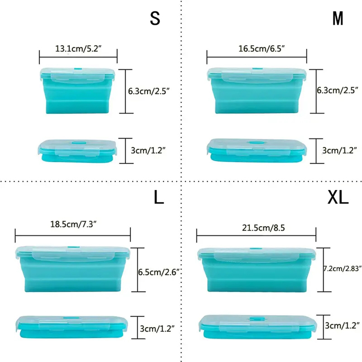 Collapsible Silicone Food Stor - Food Storage Silicone recension och pris