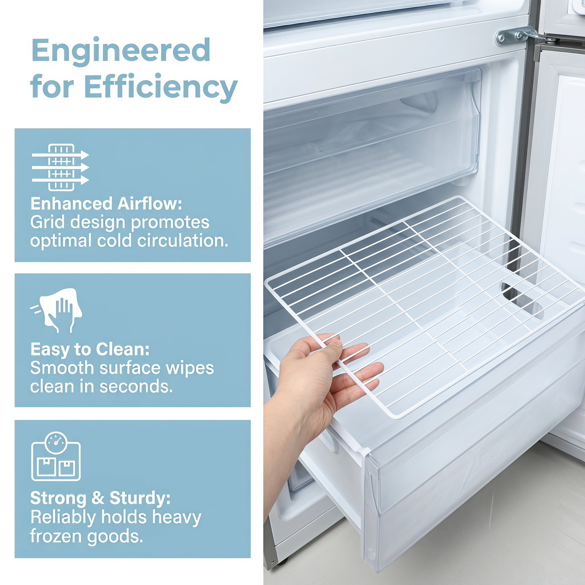 Wire Metal Refrigerator Divide - Food Storage For Room recension och pris