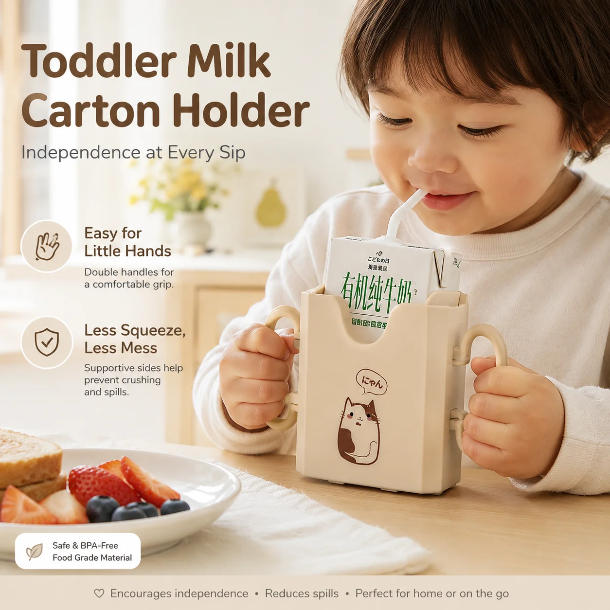 1pc Bottle Cup Milk Holder Adj - Food Storage Food Safety recension och pris