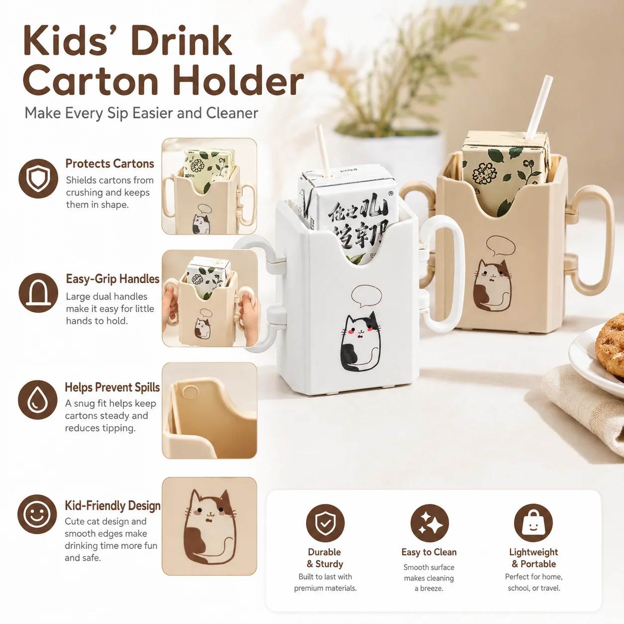 1pc Bottle Cup Milk Holder Adj - Food Storage Food Safety recension och pris