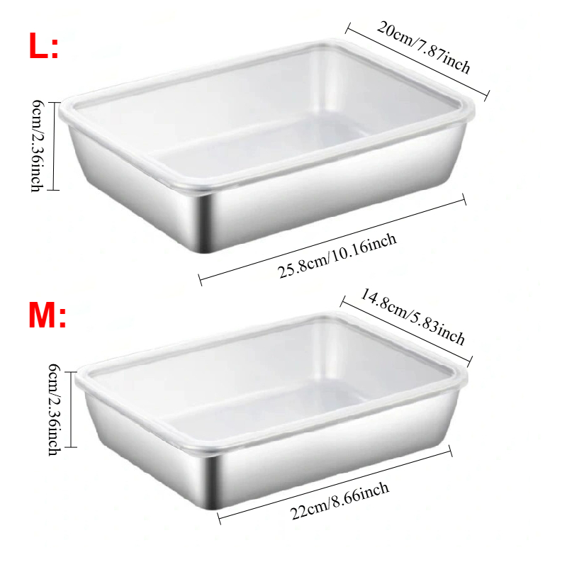 1-3PCS Stainless Steel Food St - Food Storage Pantry recension och pris
