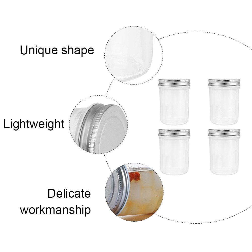 4Pcs Jam Glass Storage Jars Mo - Food Storage Pantry recension och pris