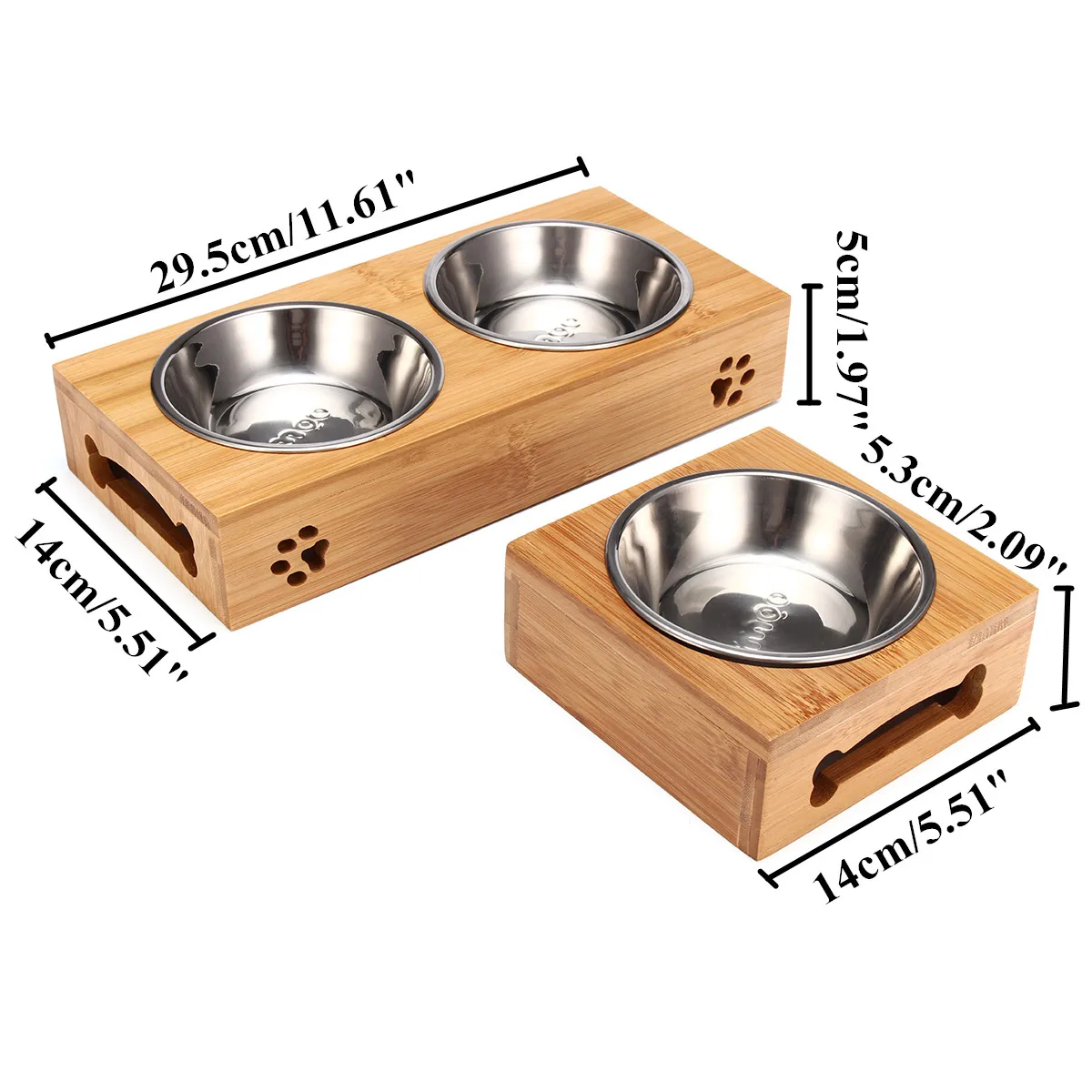 Pet Cat Bowl Bear Bamboo Plate - Food Storage Food Safety recension och pris