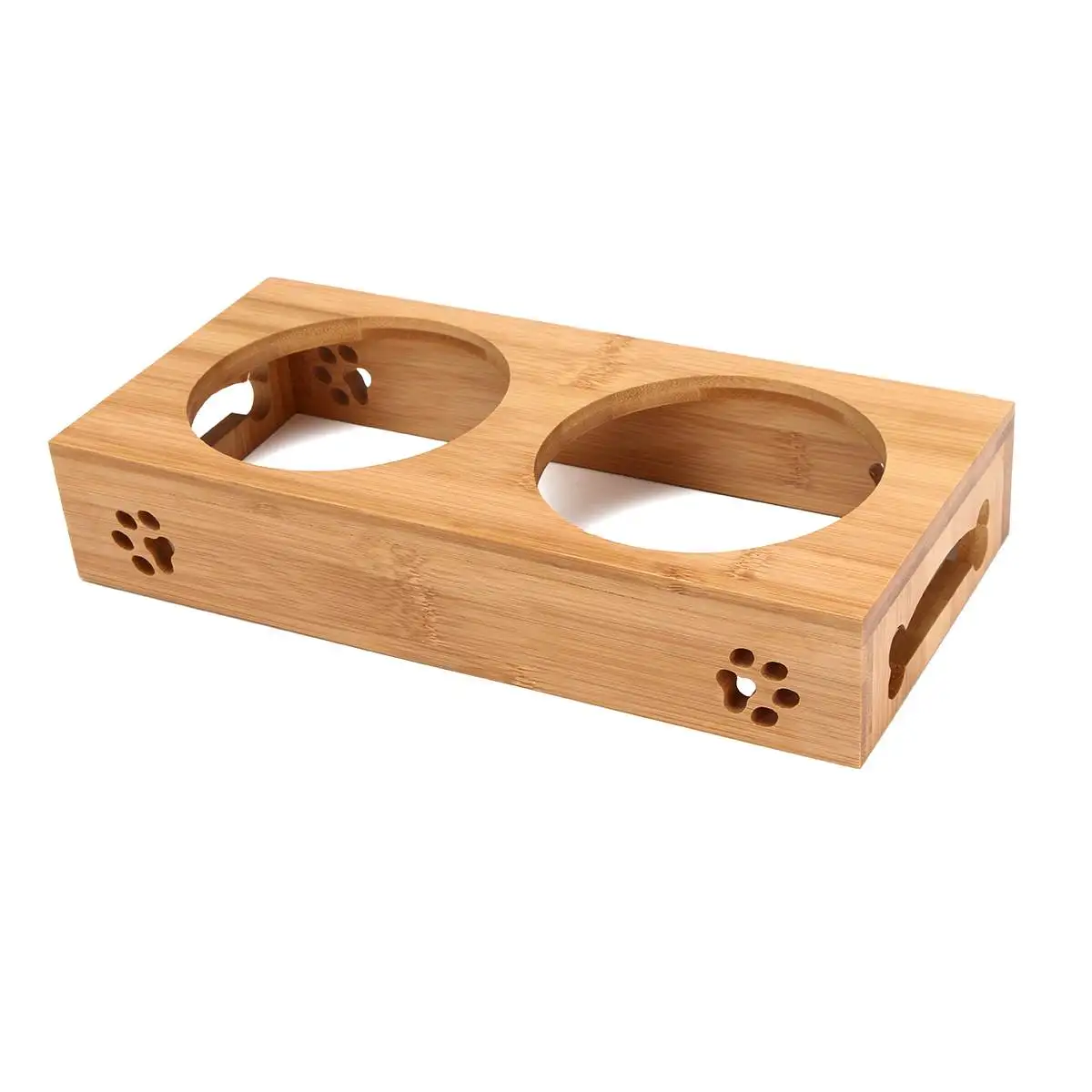Pet Cat Bowl Bear Bamboo Plate - Food Storage Food Safety recension och pris