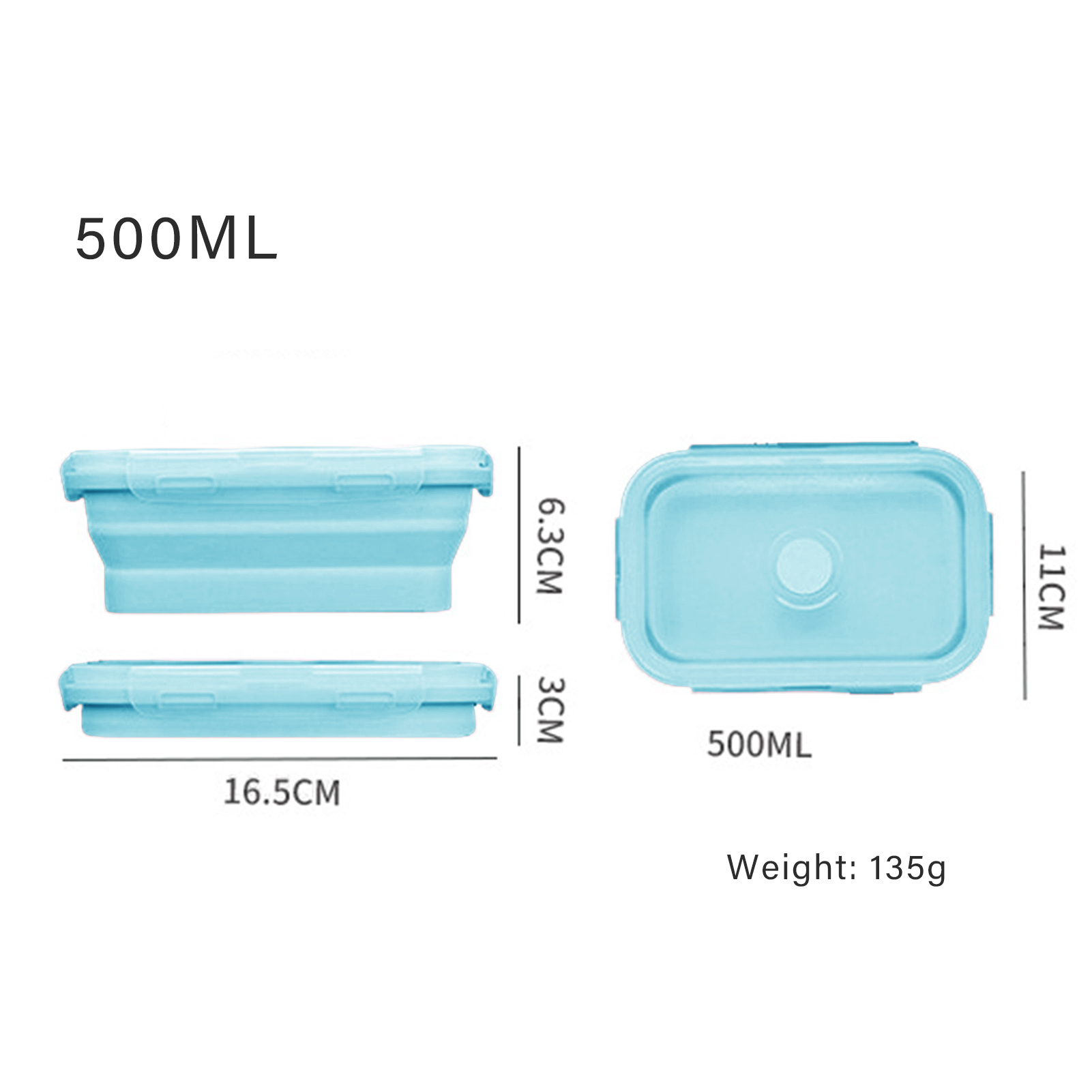 Silicone Lunch Box Food Grade  - Food Storage Silicone recension och pris