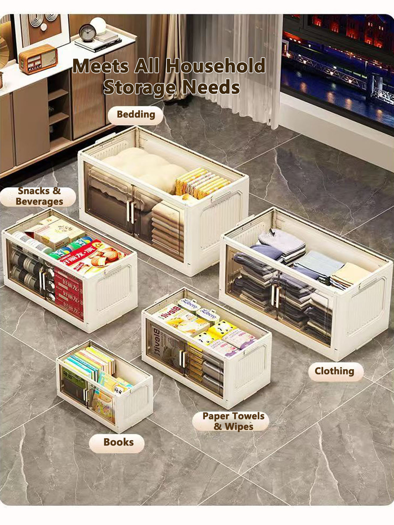 Storage Cabinet Folding Storag - Food Storage In Room recension och pris