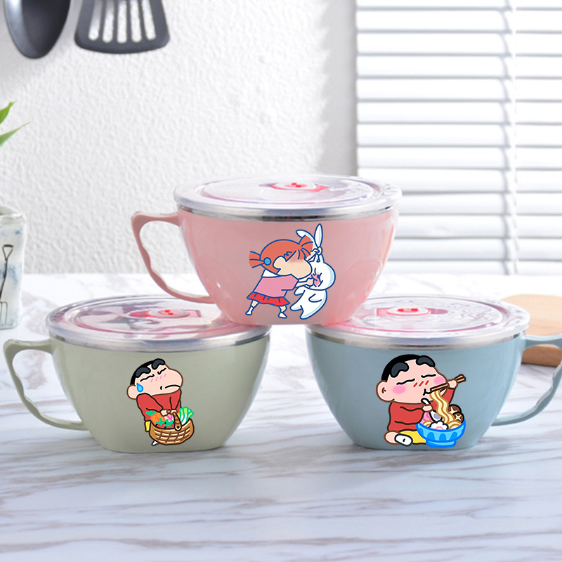 Crayon Shin-chan Noodle Bowl L - Food Storage In Room recension och pris