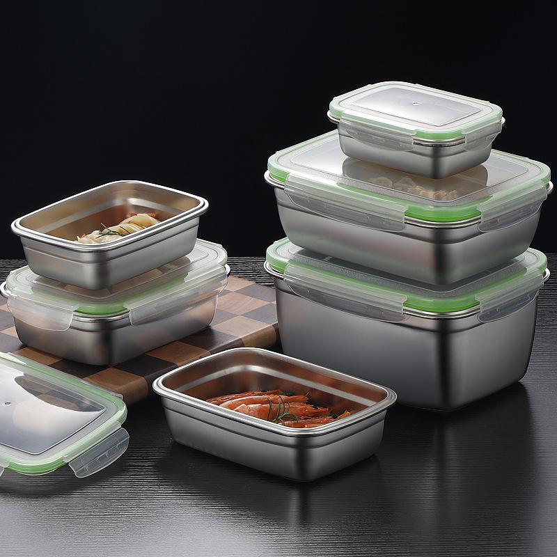 304 Stainless Steel Lunch Box  - Food Storage Silicone recension och pris