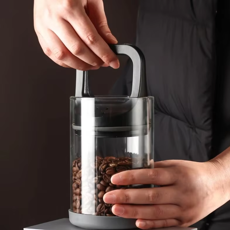 Coffee Beans Vacuum Sealed Tan - Food Storage Set Glass recension och pris
