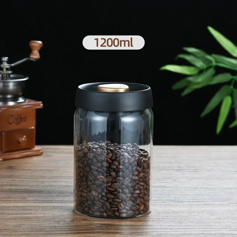 Coffee beans vacuum sealed jar - Food Storage Set Glass recension och pris