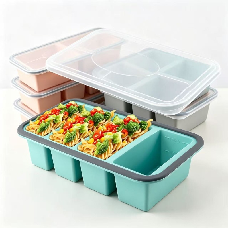 Silicone Freezer Molds with Li - Food Storage Silicone recension och pris