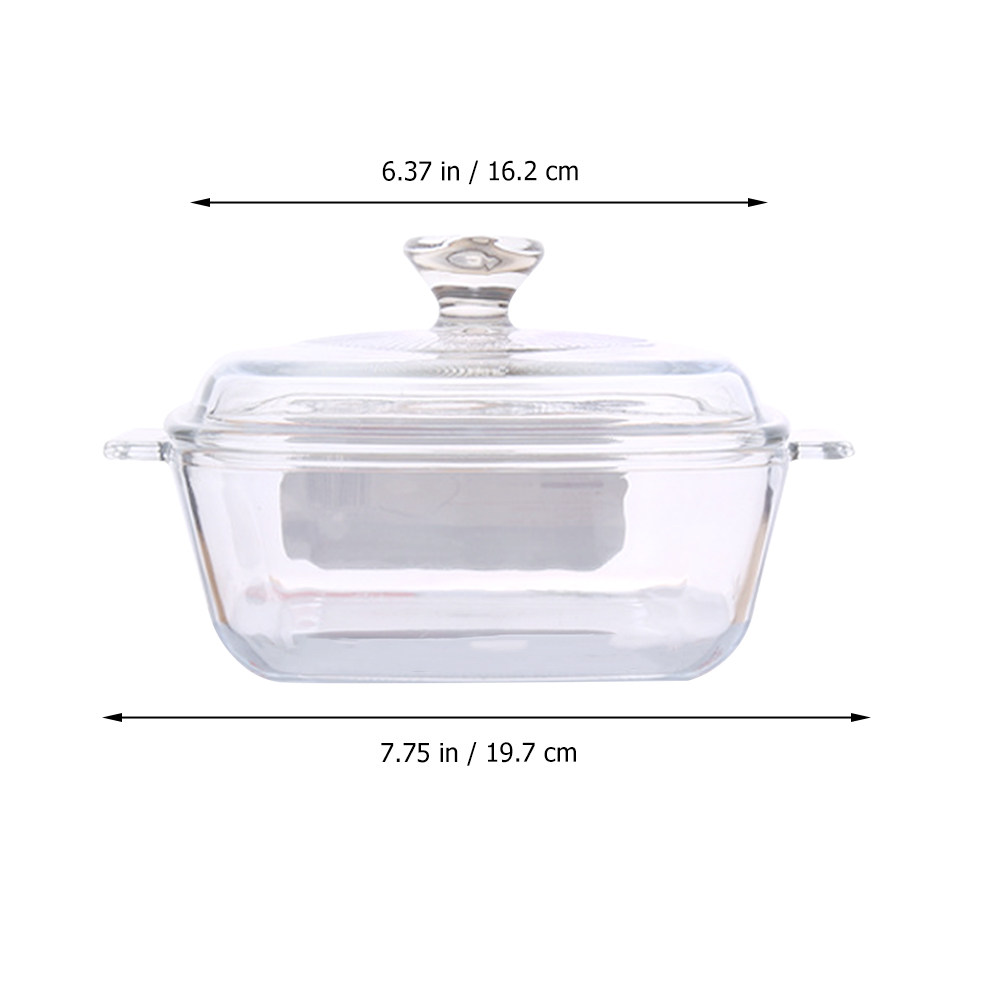 1Pcs Heat Resistant Tempered G - Food Storage Glass recension och pris