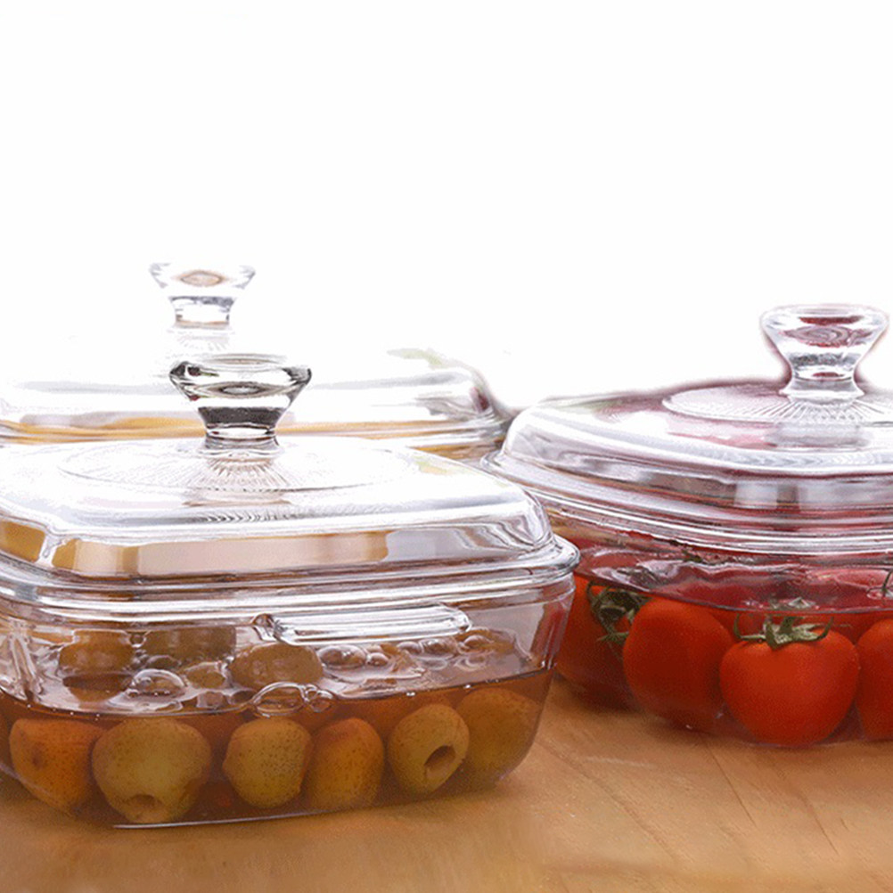 1Pcs Heat Resistant Tempered G - Food Storage Glass recension och pris