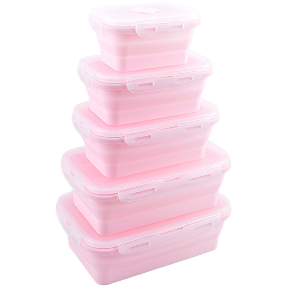 Foldable Silicone Lunch Box Se - Food Storage Silicone recension och pris