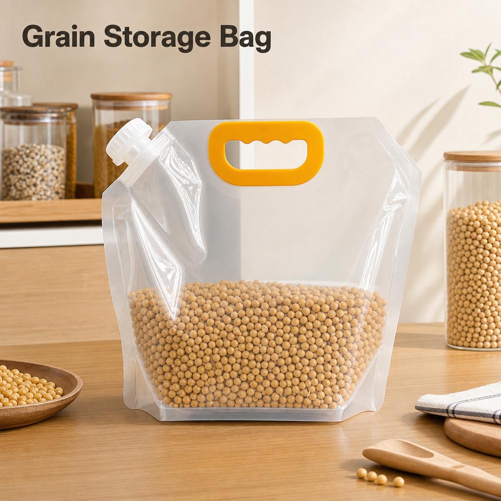 Large Grain Sealed Bag with Ha - Food Storage Large Plastic Containers recension och pris