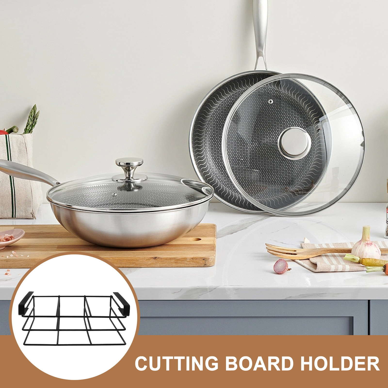 Cutting Board Storage Rack Kit - Food Storage And Organizer recension och pris