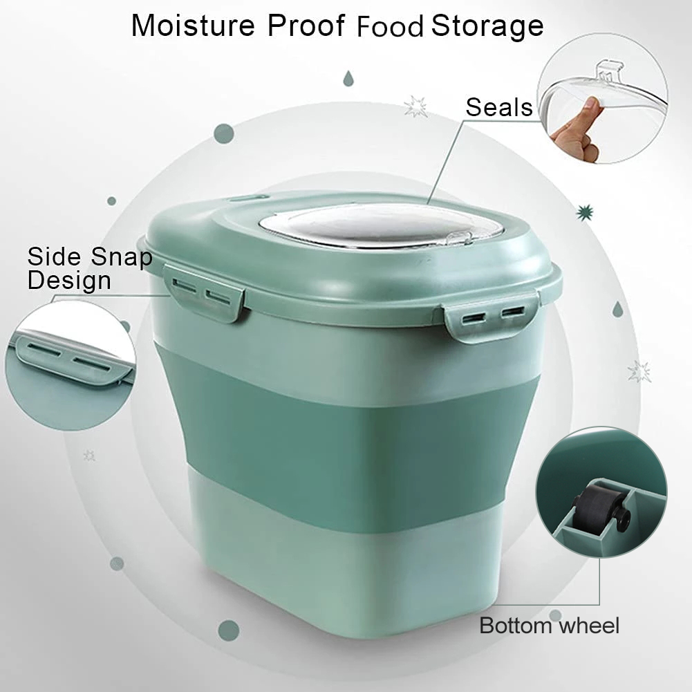 Foldable Pet Food Storage Cont - Food Storage Large Plastic Containers recension och pris