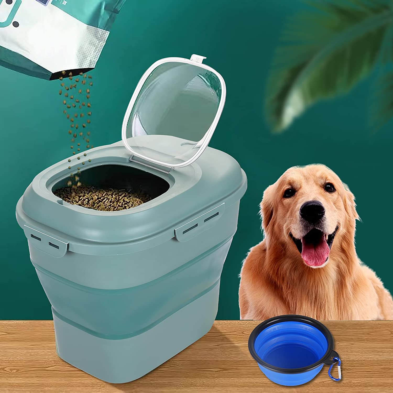 Foldable Pet Food Storage Cont - Food Storage Large Plastic Containers recension och pris