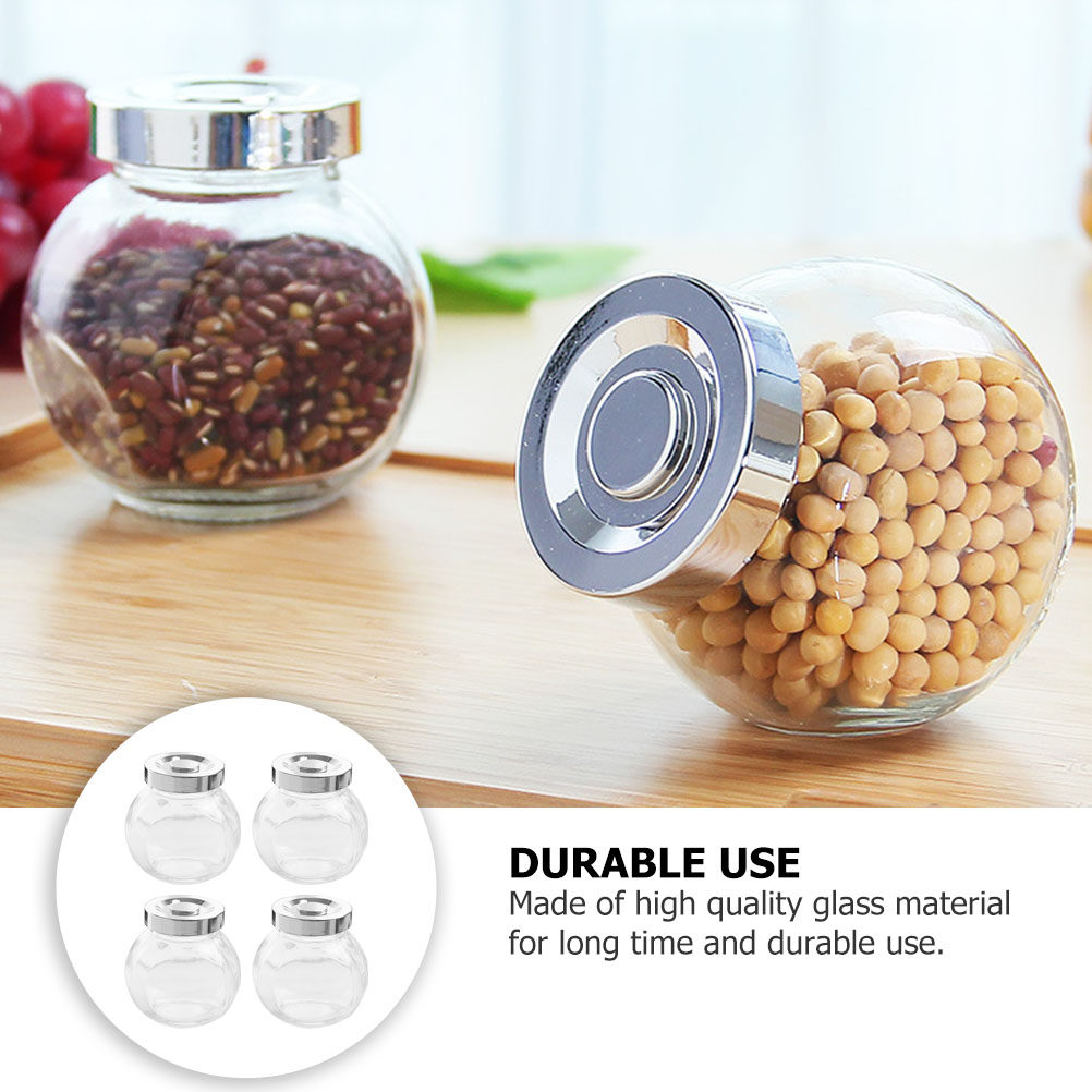 Glass Storage Jars 8 Pack Airt - Food Storage Pantry recension och pris