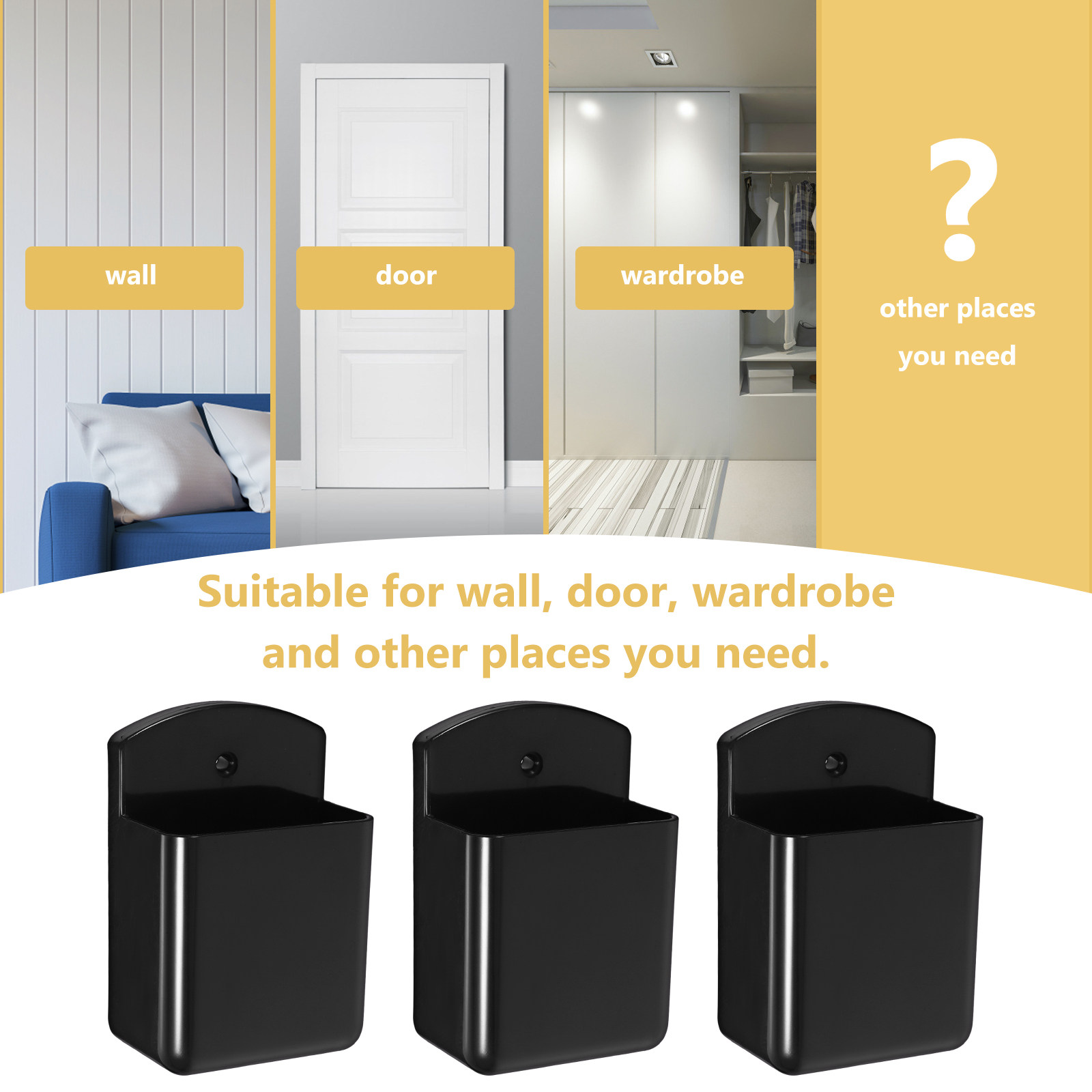 3 Sets Wall Remote Controller  - Food Storage And Organizer recension och pris