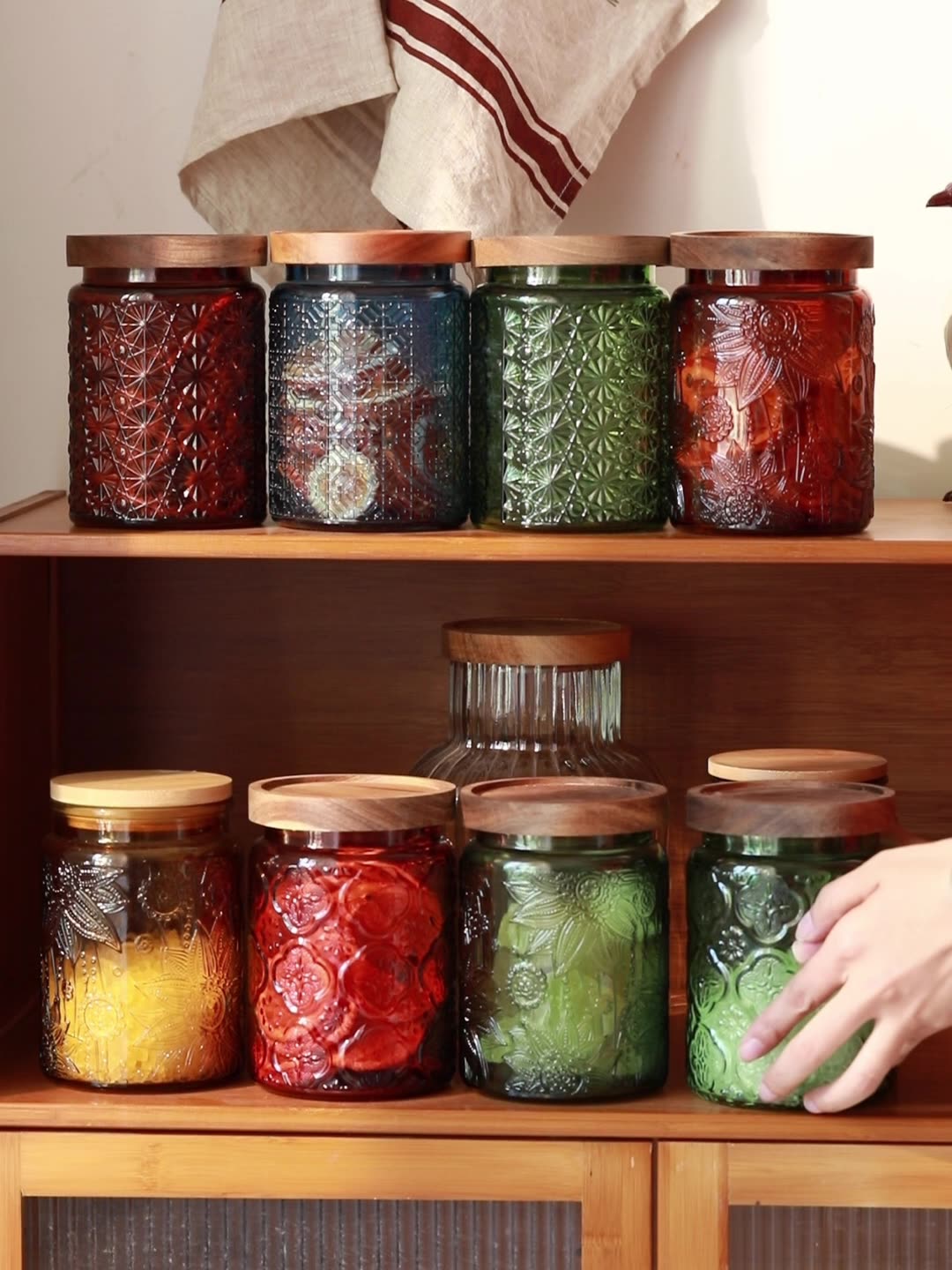 Vintage Glass Kitchen Storage  - Food Storage Pantry recension och pris