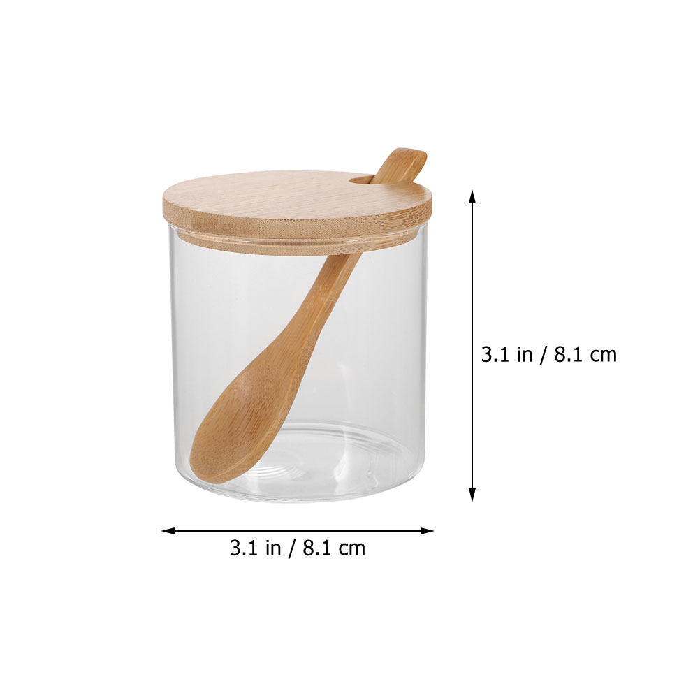 2Sets Clear Glass Seasoning Co - Food Storage Glass recension och pris