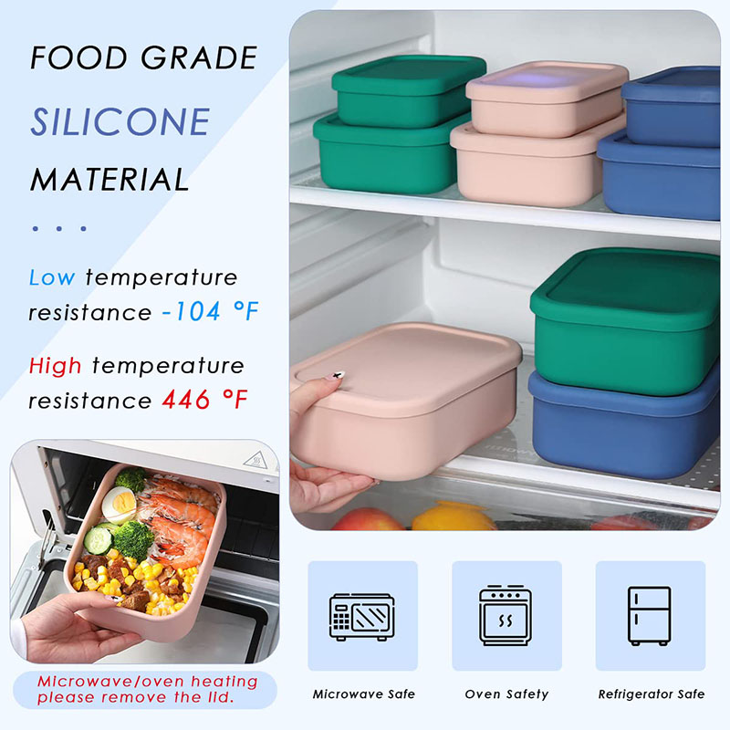 Leak-Resistant Bento Lunch Box - Food Storage Silicone recension och pris