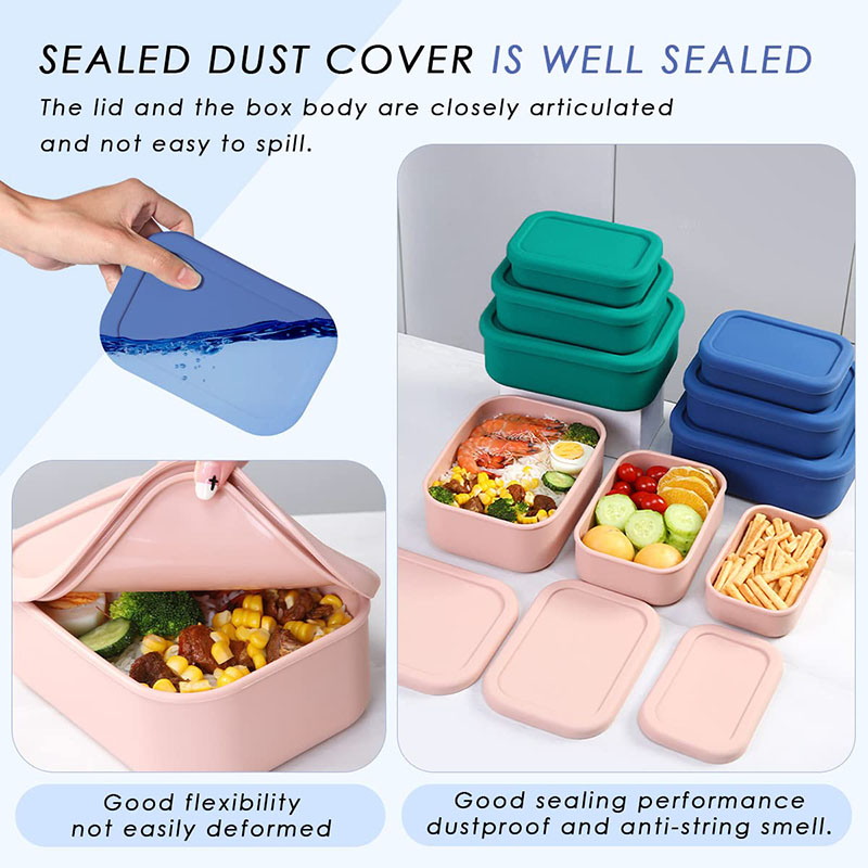 Leak-Resistant Bento Lunch Box - Food Storage Silicone recension och pris