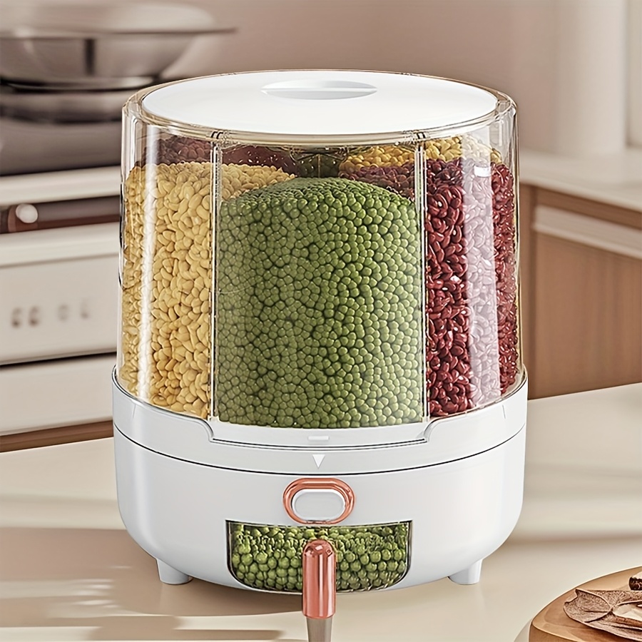 6‑Compartment 360° Rotating Ai - Food Storage Pantry recension och pris
