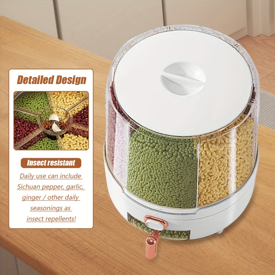 6‑Compartment 360° Rotating Ai - Food Storage Pantry recension och pris